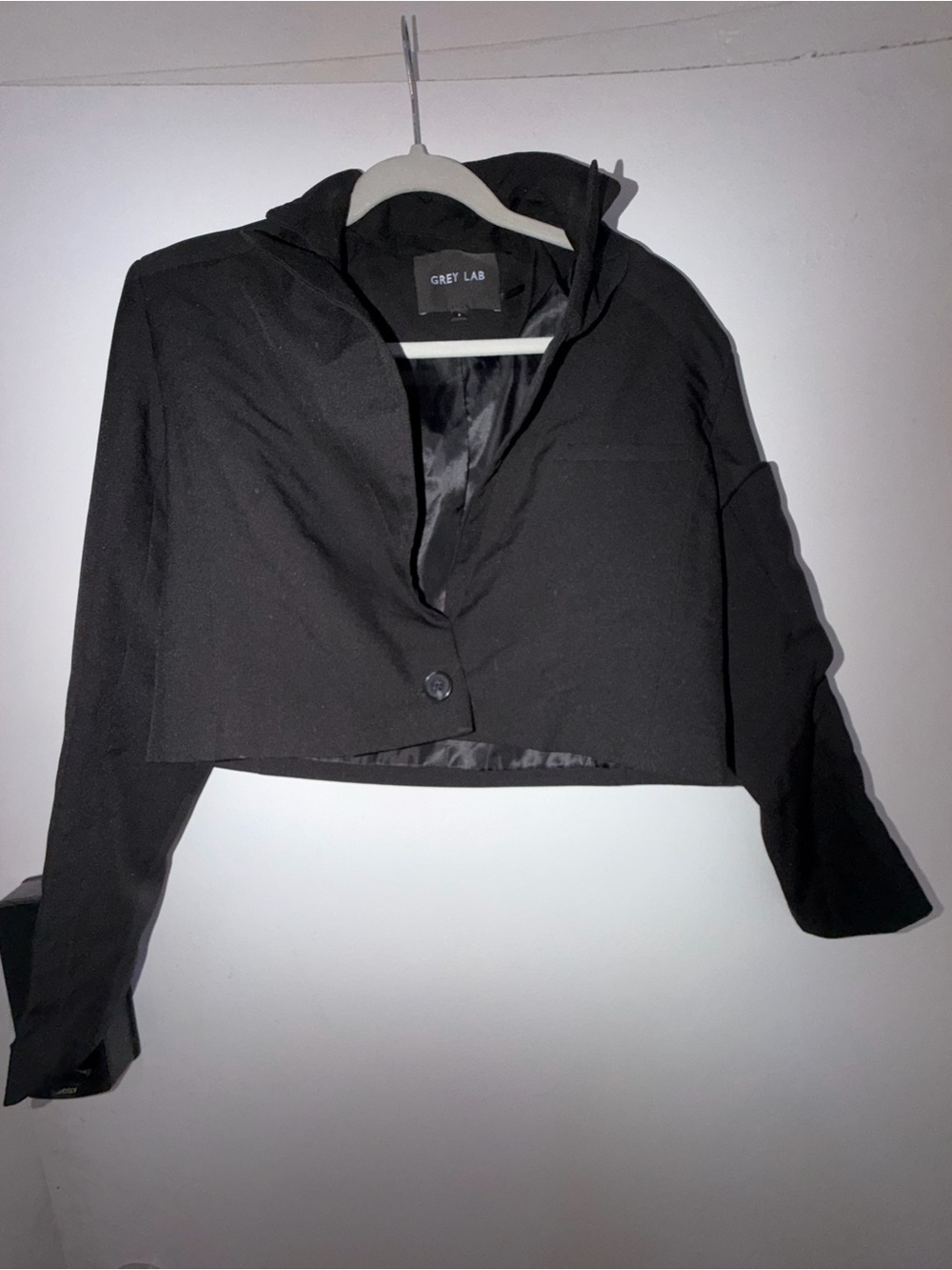GREY LAB Black Lined Blazer